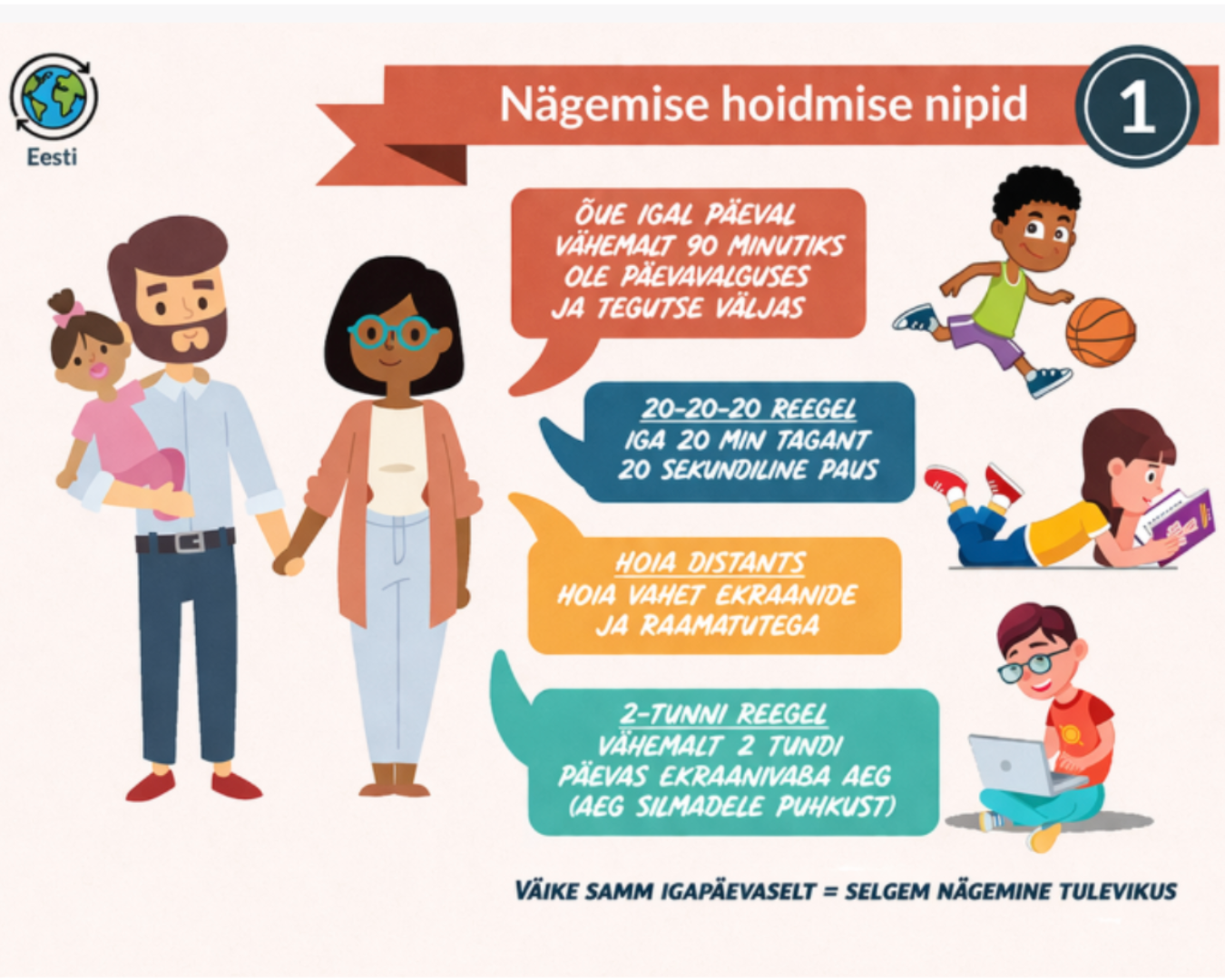 Nägemise hoidmise nipid kogu perele
